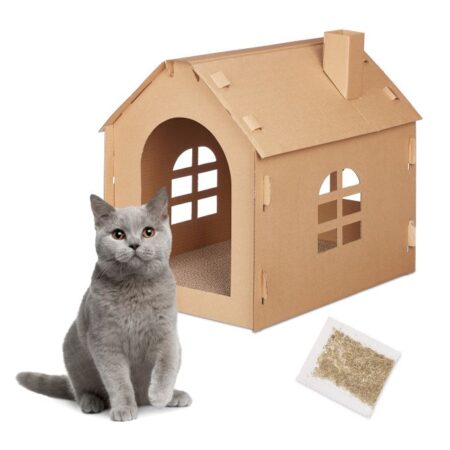 Cardboard Cat House Scratching Board